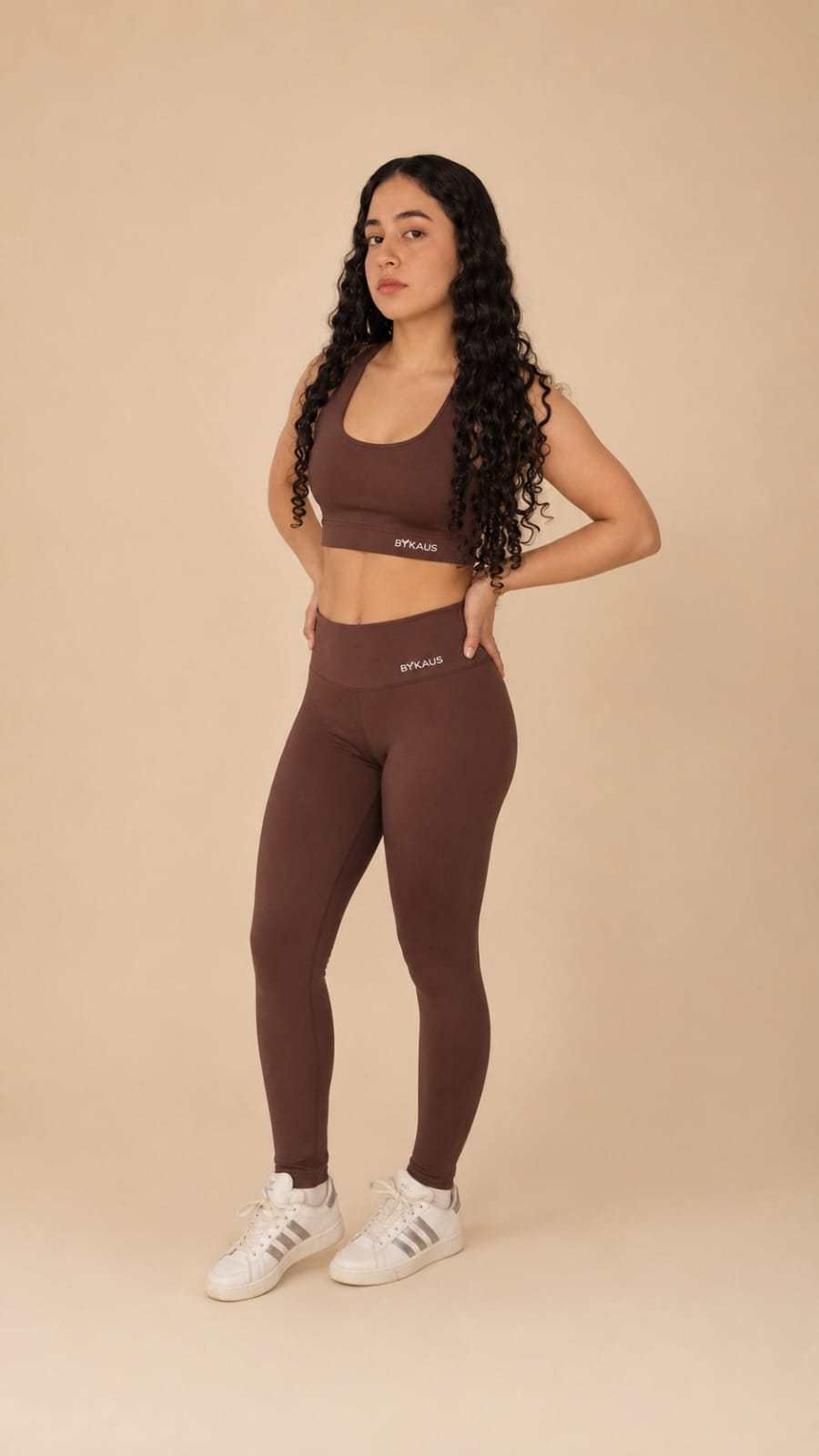 Conjunto Fitness Premium: Cropped com Bojo  + Legging de Cintura Alta em Poliamida, Alta Compressão